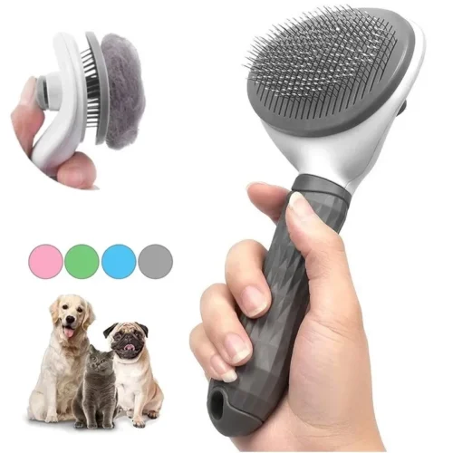 Pet Dog Brush Cat Comb Self Cleaning Pet Hair Remover Brush For Dogs Cats Grooming Tools Pets Dematting Comb Dogs Accessoriesdogs